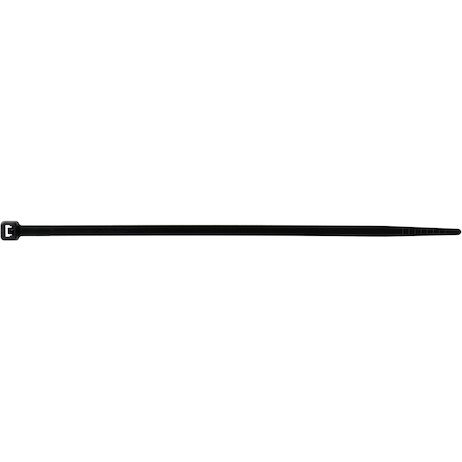 0.180 x 11 Inch Black Weather Resistant Zip Ties 50 Pound/500 Pieces