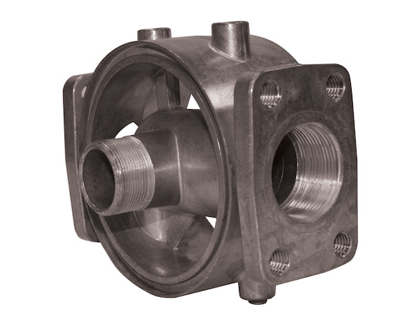 100 GPM Return Line Filter Head 1-1/2 Inch NPT/15 PSI Bypass