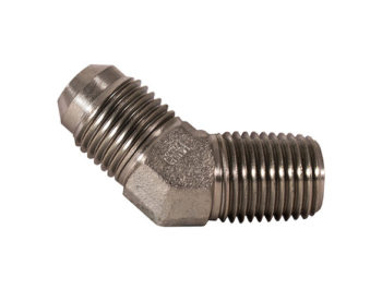 45 Male Elbow 1/2 Inch Tube O.D. To 3/8 Inch Male Pipe Thread
