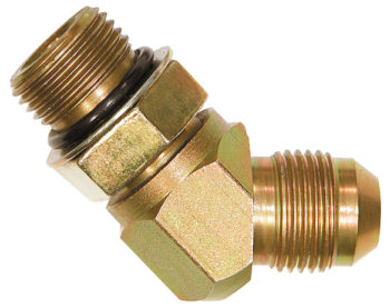 Straight Thread O-Ring 45 Elbow 3/4 Inch Tube O.D. To 3/4 Inch Port Size