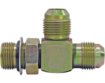 Straight Thread O-Ring Run Tee 3/8 Inch Tube O.D. To 3/8 Inch Port Size