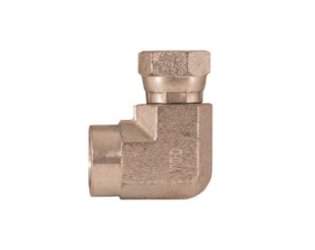 1.5-11.5 Inch NPSM Female Pipe Swivel To 1.5-11.5 Female Pipe Thread 90 Elbow