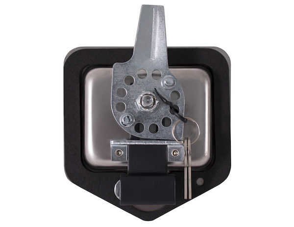 Stainless Triple Point T-Handle Latch with Mounting Holes and Rods