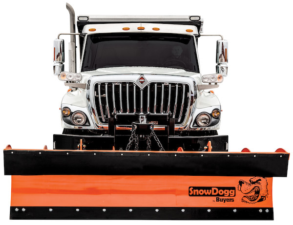 SnowDogg Full Trip Steel Municipal Plow Assembly 11 Foot x 36 Inch-Drop Pin