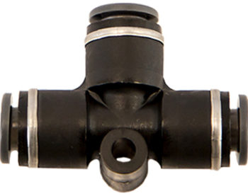 Brass/Poly DOT Push-In Union Tee 3/8 Inch Tube O.D.