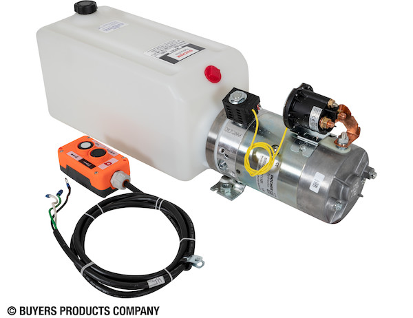 3-Way DC Power Unit-Electric Controls Horizontal 1.5 Gallon Poly Reservoir