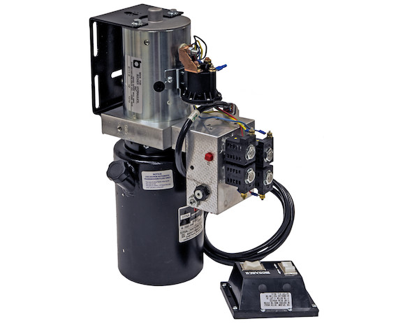 4-Way/3-Way DC Power Unit-Electric Controls Vertical 0.75 Gallon Reservoir
