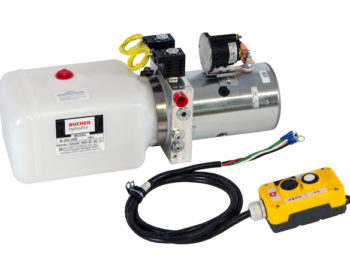 Buyers 4-Way DC Power Unit-Electric Controls Horizontal 1.5 Gallon Steel Reservoir