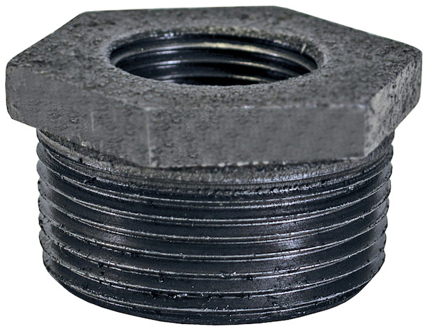 Iron Reducing Bushing 2 Inch Male NPT x 1-1/2 Inch Female NPT