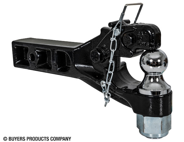 10 Ton Combination Hitch - 2-1/2 Inch Receiver, 2 Inch Ball