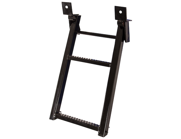 2-Rung Yellow Retractable Truck Steps with Nonslip Tread - 17.38 x 30.25 Inch