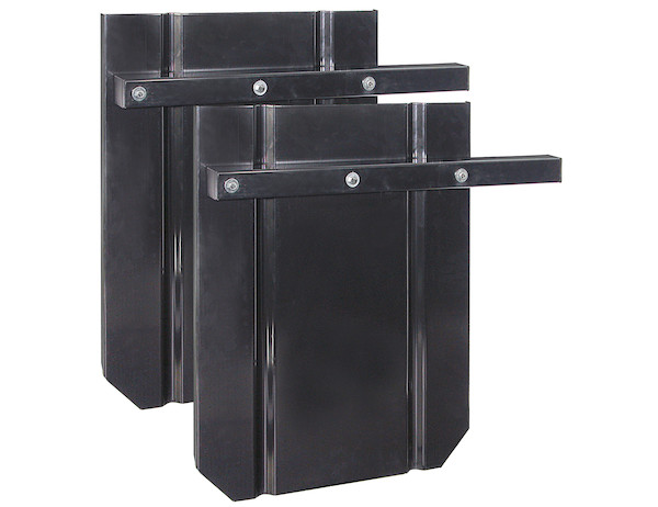 Black Powder Coated Steel Splash Guards 22x28 Inch