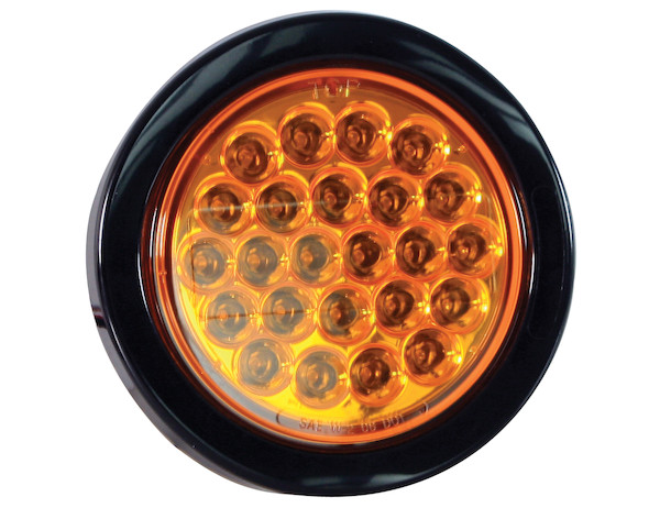4 Inch Amber Round Recessed Strobe