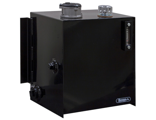 25 Gallon Side Mount Steel Hydraulic Reservoir With 10 Micron Filter