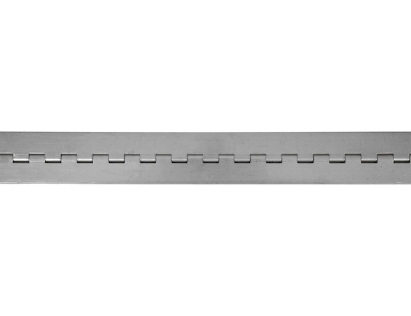 Stainless Continuous Hinge .062 x 72 Inch Long with 1/8 Pin and 2.0 Open Width