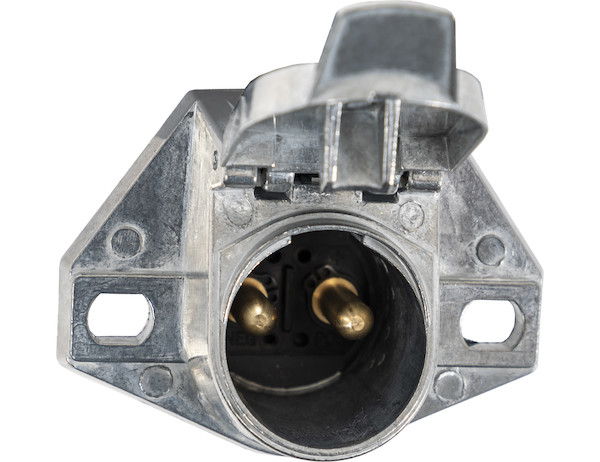 2-Way Die-Cast Zinc Trailer Connector -Truck Side - Horizontal Pin Arrangement