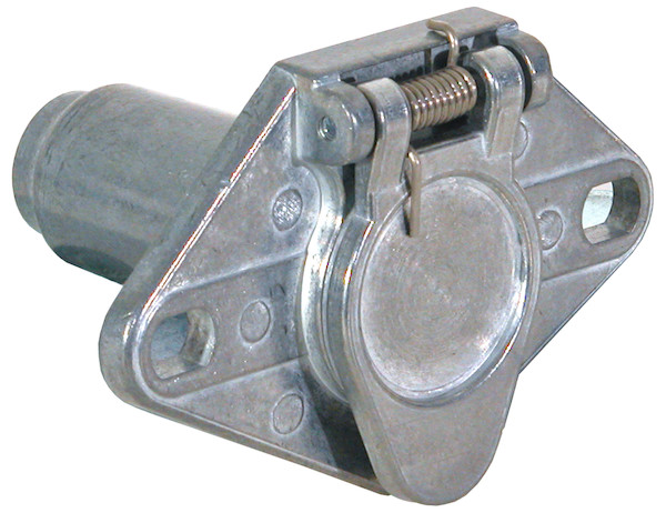 6-Way Die Cast Metal Trailer Connector - Truck Side