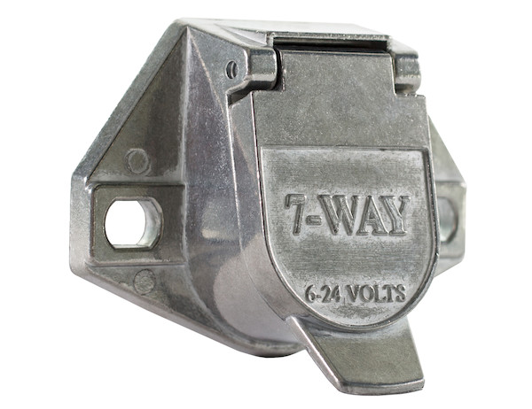 7-Way Die-Cast Metal Trailer Connector - Truck Side