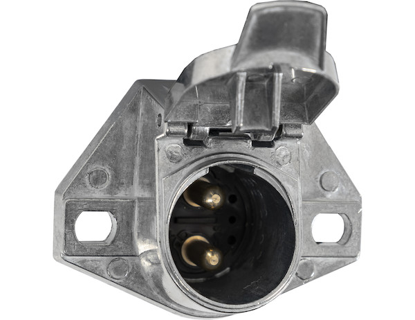 2-Way Die-Cast Zinc Trailer Connector -Truck Side - Vertical Pin Arrangement