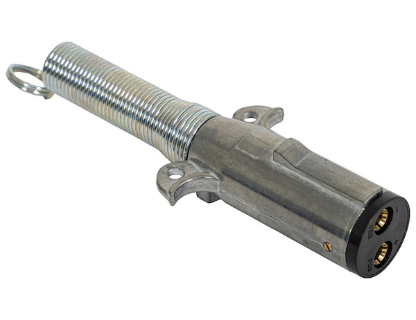 2-Way Die-Cast Zinc Trailer Connector -Trailer Side - Horizontal Pins with Spring
