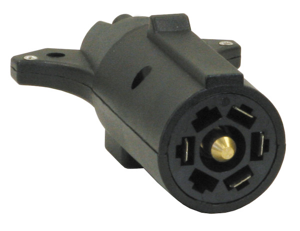 7-Way Flat to 5-Flat Plastic Trailer Connector Adapter