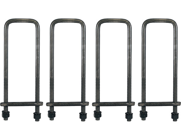 24 Inch Square Bend 5/8 Inch U-Bolt Kit-4 Sets
