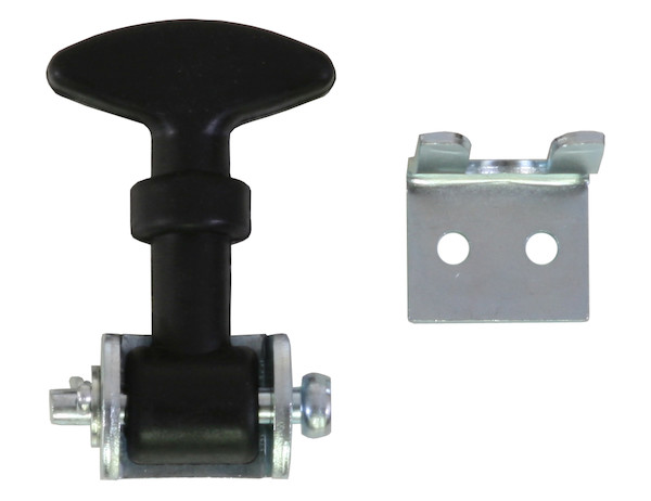2-1/2 Inch Mini Easy Grip Rubber Hood Catch With Bracket