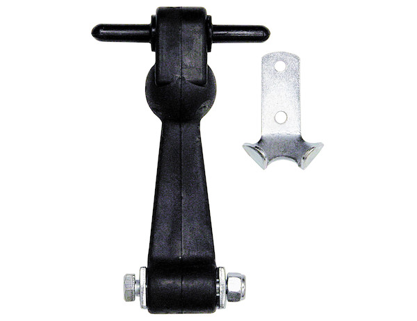 6 Inch Heavy-Duty Rubber Hood Catch - Includes Brackets and Pin-No Bumper