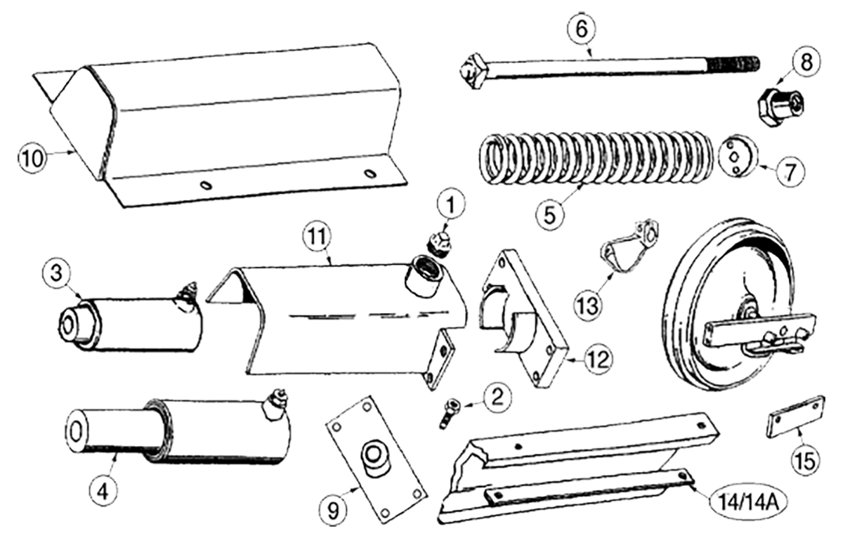 drawing-case-track-adjusters-310-350-350B-dozer